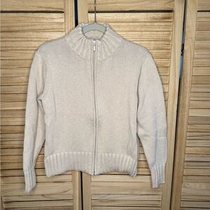 Talbots Cream Turtleneck Sweater